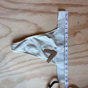 SKIMS Cotton Rib Thong Bone Off White PN-UTT-0045 Size XL NWT neutral panties